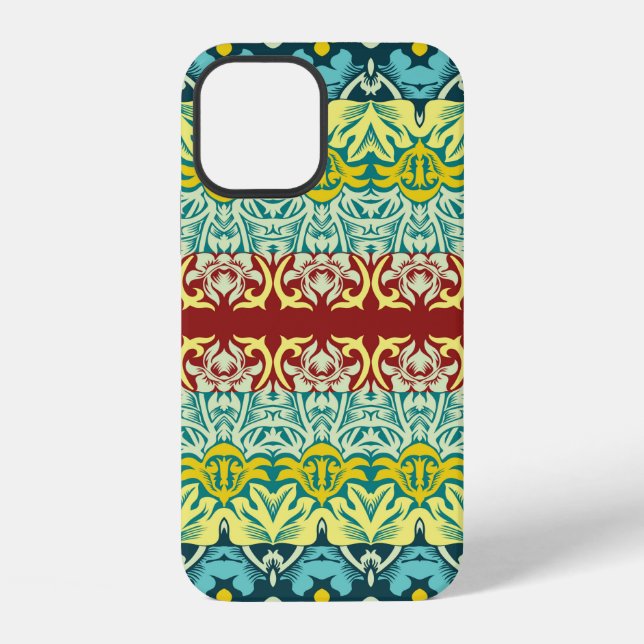 Floral ornamental seamless pattern iPhone case (Back)