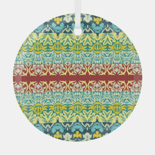 Floral Ornamental: Seamless Vintage Design Glass Tree Decoration
