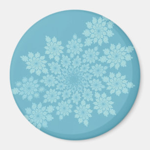 Floral ornaments pastel magnet