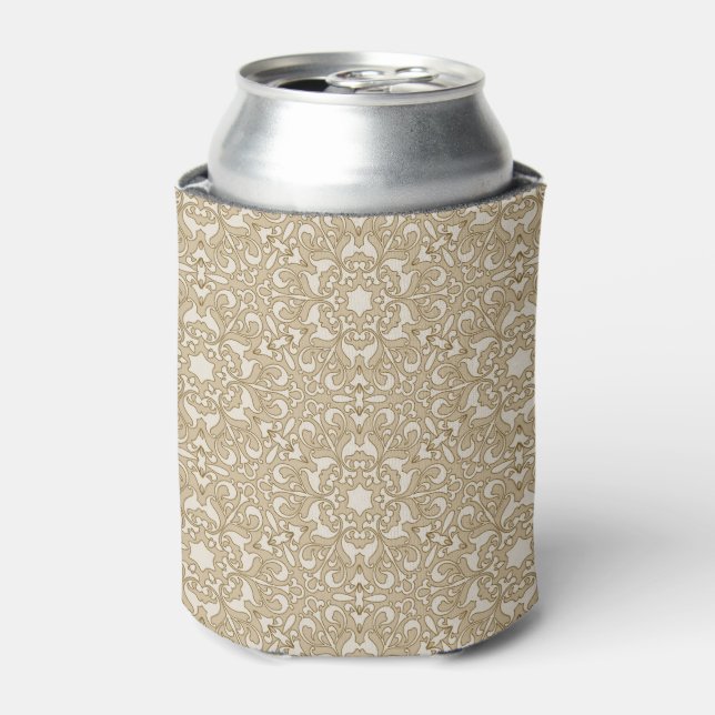 Floral ornate background can cooler (Can Front)
