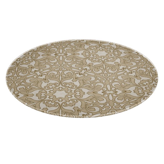 Floral ornate background cutting board (Corner)