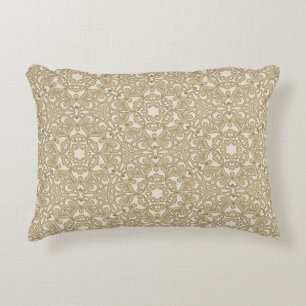 Floral ornate background decorative cushion