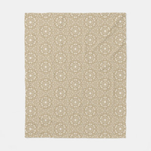 Floral ornate background fleece blanket