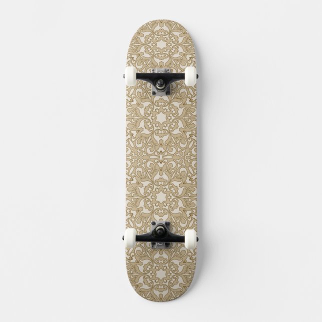 Floral ornate background skateboard (Front)