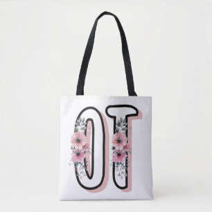 Floral OT Occupational Therapy Therapist gifts Tote Bag
