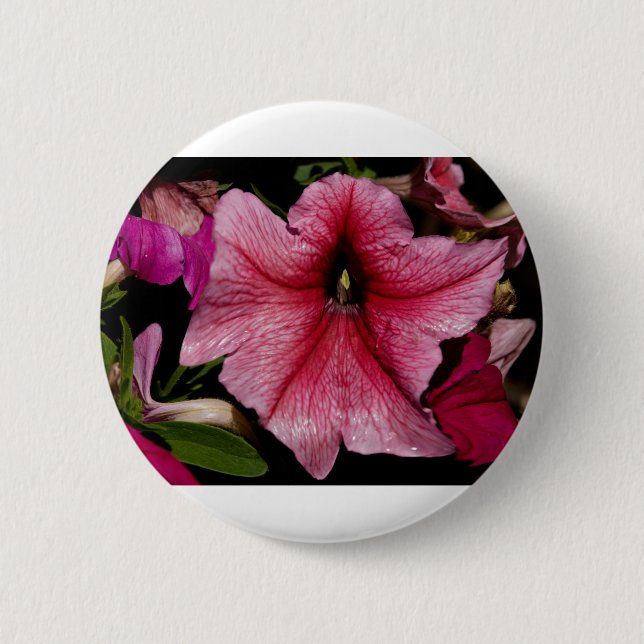 Floral Outburst 6 Cm Round Badge (Front)