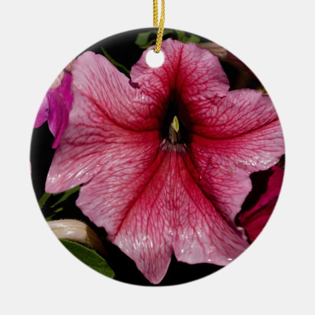 Floral Outburst Ceramic Tree Decoration (Front)