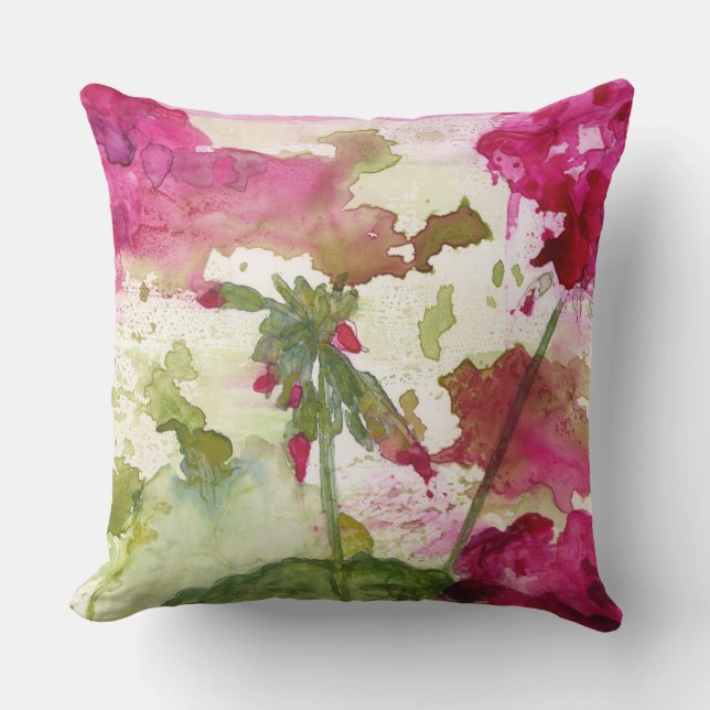 floral outdoor pillow (Front)