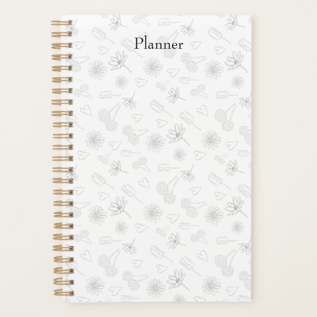 Floral Outline Planner (Front)
