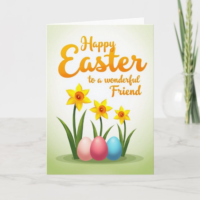 Floral Oval Springtime Card (Front)