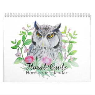 Floral owls Your flower horoscope sign Calendar