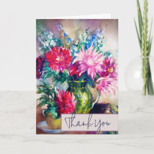 Floral painting card
