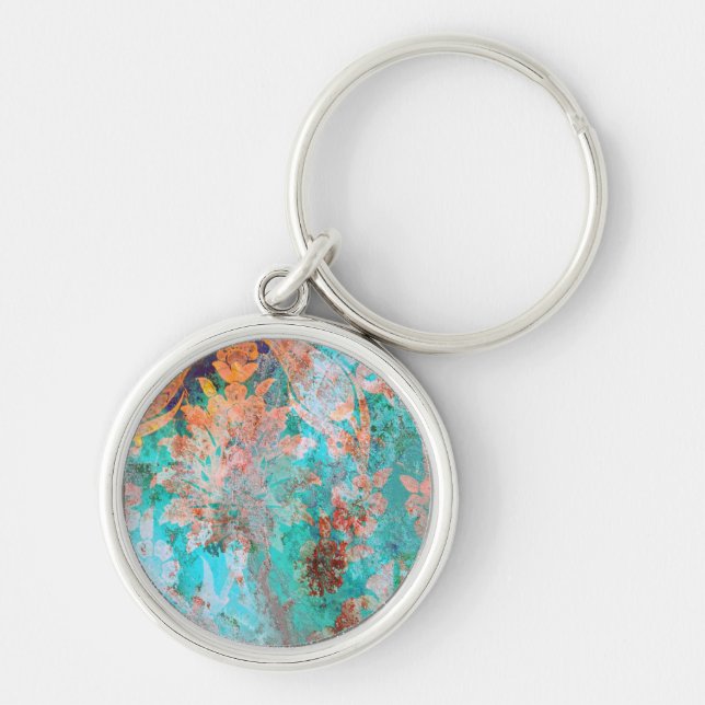 Floral Painting Key Ring (Front)