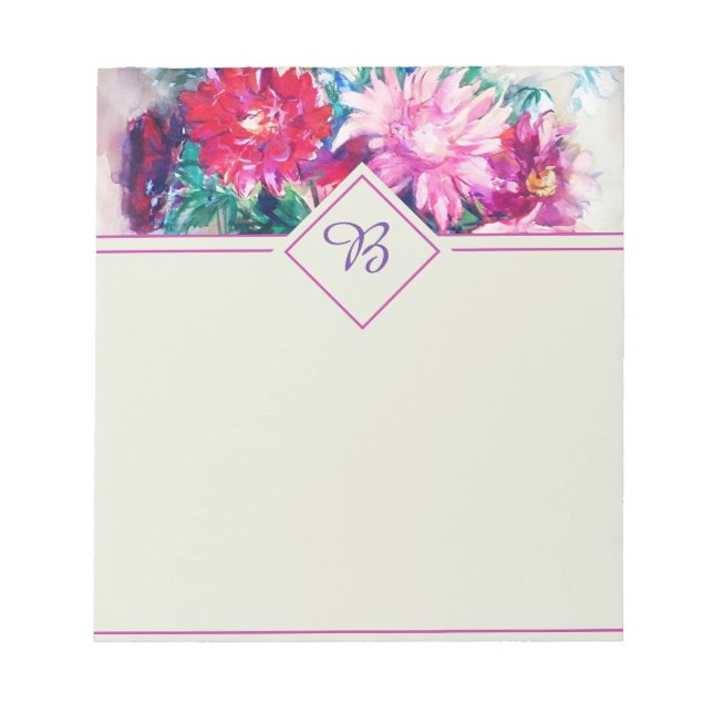 Floral painting notepad (Front)