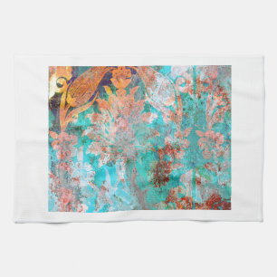 Floral Painting Tea Towel