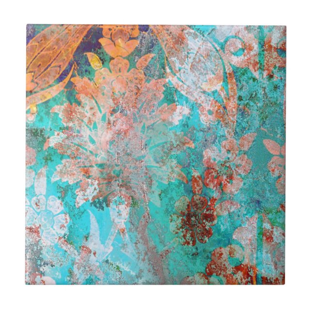 Floral Painting Tile (Front)