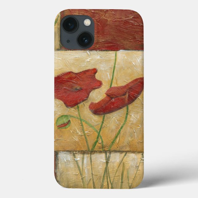 Floral Painting with Visible Brush Strokes Case-Mate iPhone Case (Back)
