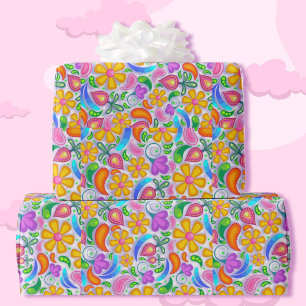 Floral Paisley All Occasion Giftwrap for Her Wrapping Paper