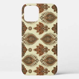 Floral paisley, Asian textile vintage pattern. iPhone 12 Case