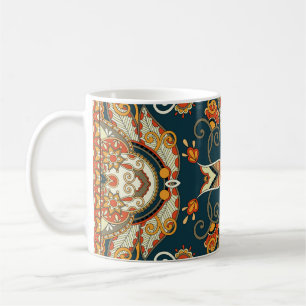 Floral Paisley Bandanna: Traditional Ornament Coffee Mug