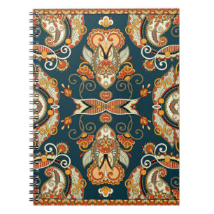 Floral Paisley Bandanna: Traditional Ornament Notebook