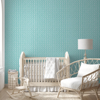 Floral Paisley Bohemian Green Blue Pattern Wallpaper
