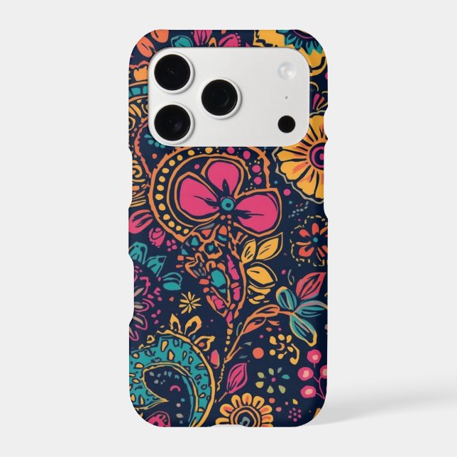 Floral Paisley Pattern iPhone case (Back)