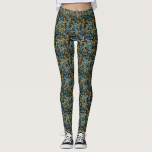 Floral Paisley Print Pattern Leggings