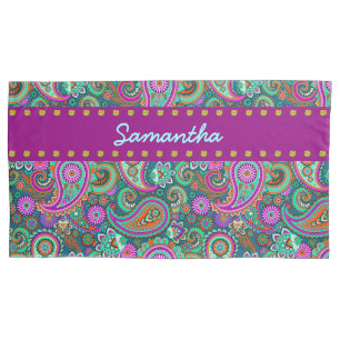 Floral Paisley seamless pattern II + your ideas Pillowcase