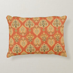 Floral paisley seamless pattern. illustration in A Decorative Cushion