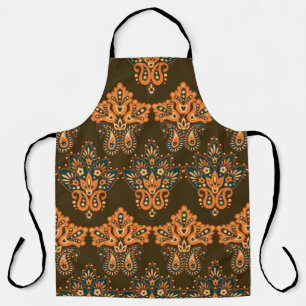 Floral paisley seamless pattern. Vintage illustrat Apron