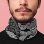 Floral Paisley Skull Black Bandana<br><div class="desc">Vintage Retro Paisley Skull Graphic Print Unisex Design for both men and women. Unique gift!</div>