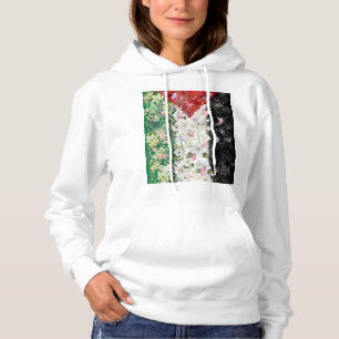 Floral Palestine Map - Free Palestine Map T-shirt  Hoodie
