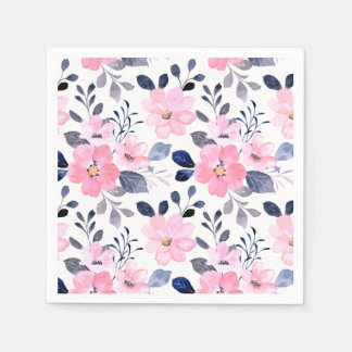 Floral Paper Cocktail Napkins