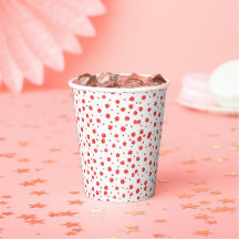 floral paper cup