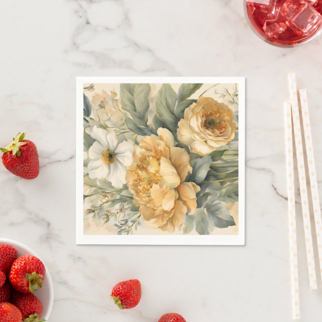 Floral Paper Napkin (Insitu)