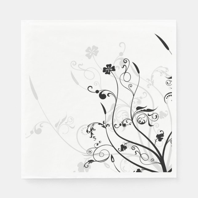 Floral Paper Napkins (Front)