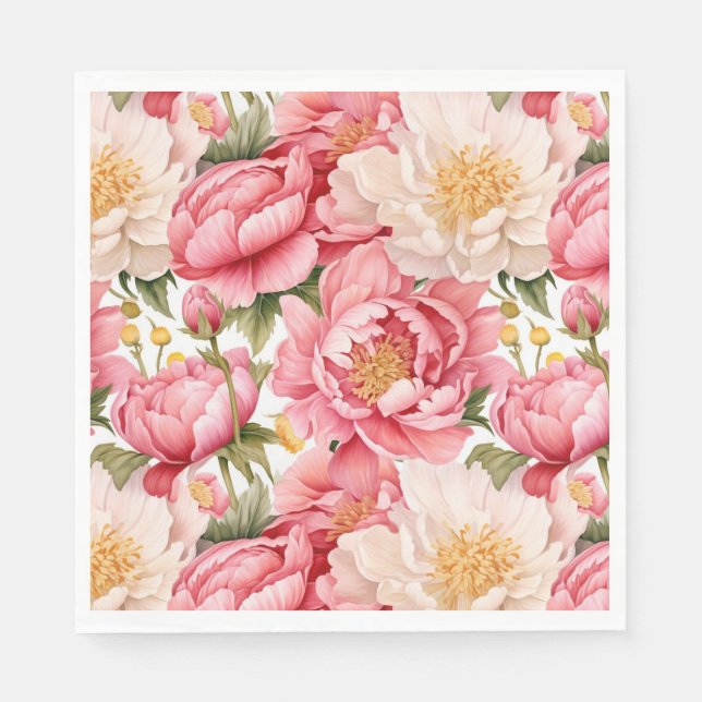 Floral Paper Napkins (Front)