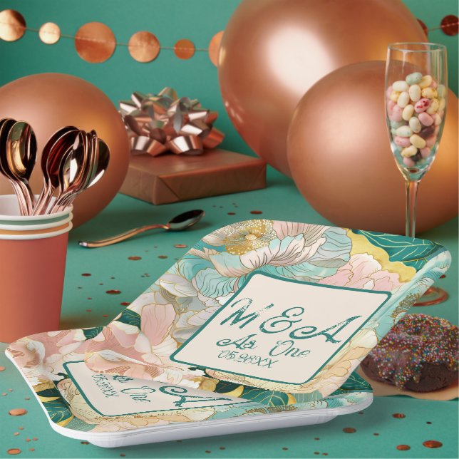 Floral Paper Plate (Multi)