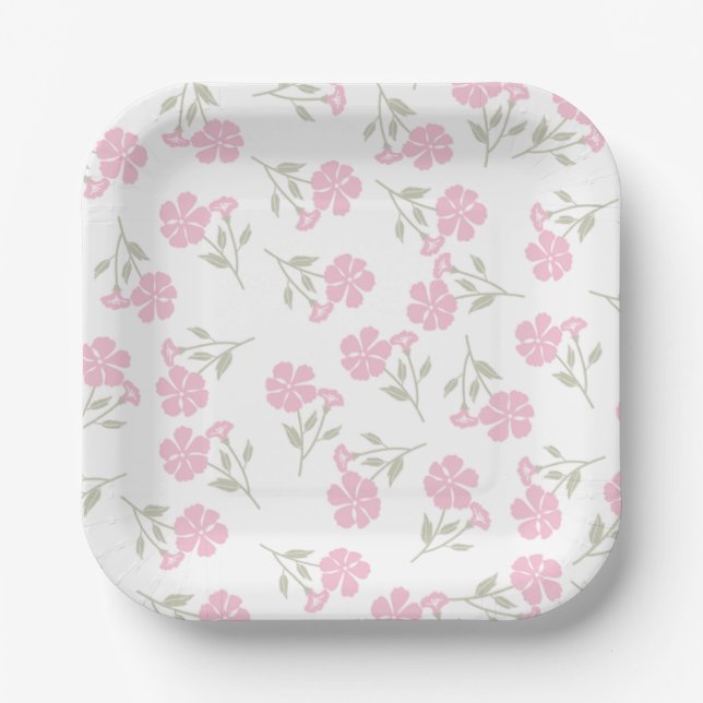 Floral Paper plate (Front)