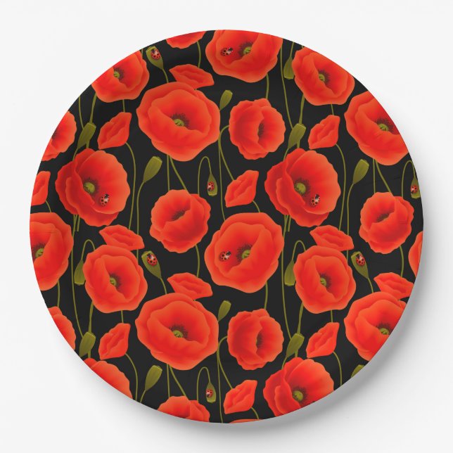 Floral Paper Plate (Front)