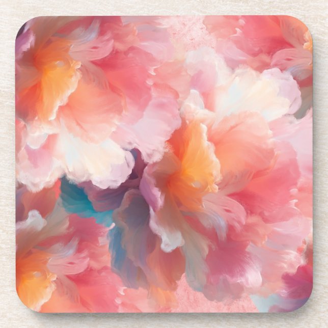 Floral Paper Plate Coaster (Front)