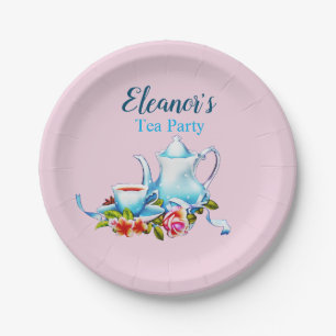 Floral Paper Tea Party Paper Plates