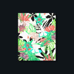 Floral Paradise II Canvas Print<br><div class="desc">Floral Paradise II by Melissa Wang. Features beautiful,  tropical flowers and greenery in a unique style with punches of colour.| 126271Z</div>