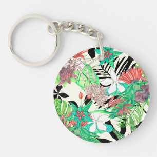 Floral Paradise II Key Ring