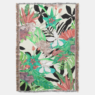 Floral Paradise II Throw Blanket