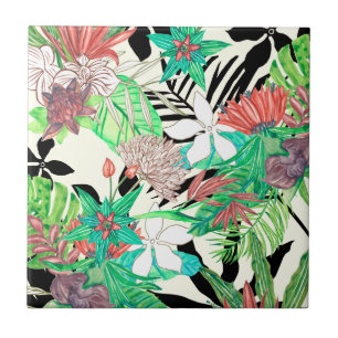 Floral Paradise II Tile