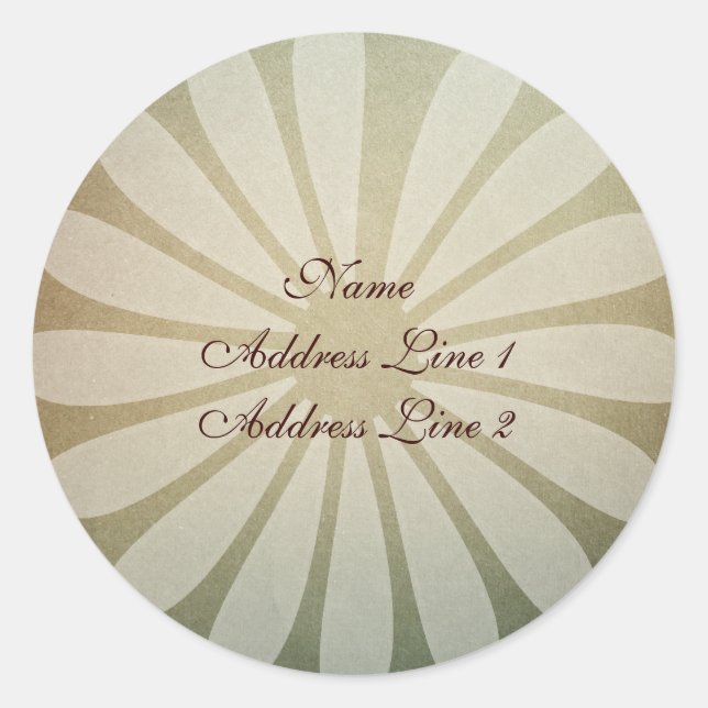 Floral Parchment Address Labels (Front)