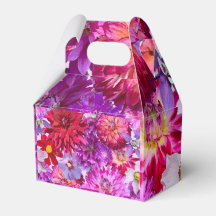 floral party box, pink flowers party box