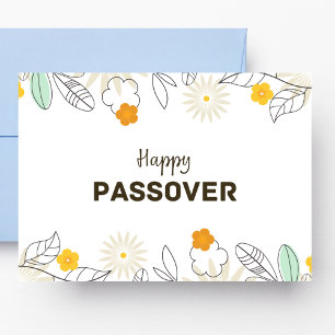 Floral Passover Postcard